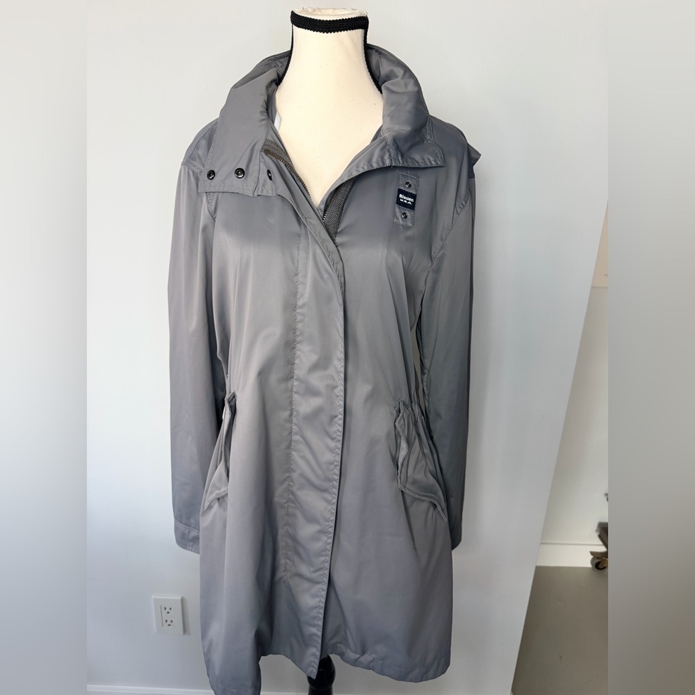 Blauer Usa Grey/Silver Windbreaker Jacket | Lightweight | Excellent Condition